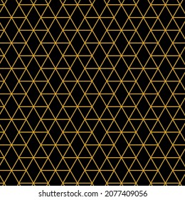 Pattern seamless chevron and square abstract background black and gold luxury color geometric vector. Royal Japanese Diagonal abstract vector print. Christmas Seamless Pattern for you Design.	