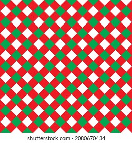 Pattern seamless christmas red and green for paper gift fabric background etc.