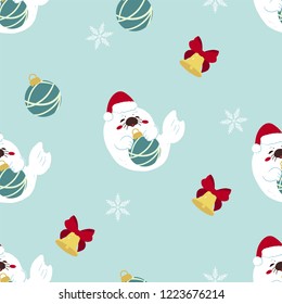 Pattern Seamless Christmas seal