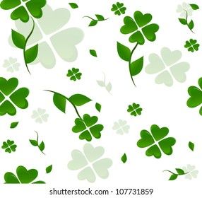 Pattern seamless- with clover