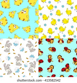 Pattern seamless collection for children.