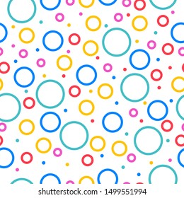 Pattern seamless color circle background