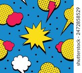 Pattern Seamless Comic Book Design 