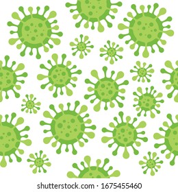 pattern seamless coronavirus COVID-19. virus wuhan from china.