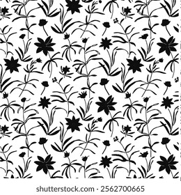 Pattern Seamless Design Art Floral Illustration Vector