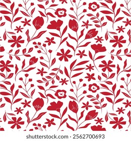 Pattern Seamless Design Art Floral Illustration Vector