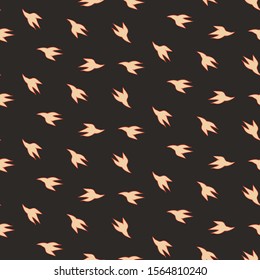 pattern seamless detail intricate art bird inspired dark white birds red outline