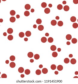 Pattern Seamless of dots abstract color red. For your design. Vector.