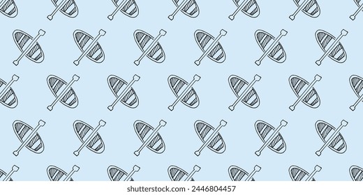 the pattern. seamless pattern. drawing. doodle. camping. trip. textiles. background. black lines. fire. nature. food. barbecue. fishing. a beautiful pattern. seamless.