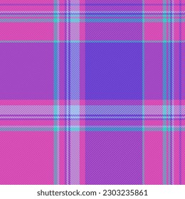 Pattern seamless fabric. Plaid background check. Textile texture tartan vector in cyan and blue colors.
