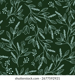 Patrón de tela sin costuras flor de flor textil Naturaleza Ilustración de arte de diseño flolar