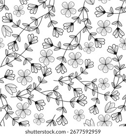 PAttern Nahtloses Gewebe Textil Blüte NAture Flolar Design Kunst Illustration