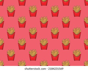 pattern seamless fast food menu product background element vector logo wallpaper restaurant burger