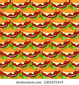 pattern seamless fast food menu product background element vector wallpaper restaurant burger