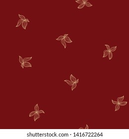 pattern seamless floral design style red gold yellow 