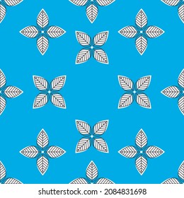 pattern seamless flower. cute background line art illustration