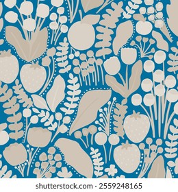 Pattern Seamless Flower NAture Fabric Textile Illustration Vector