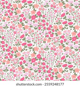 Pattern Seamless Flower NAture Fabric Textile Illustration Vector
