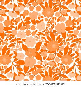 Pattern Seamless Flower NAture Fabric Textile Illustration Vector