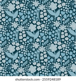 Pattern Seamless Flower NAture Fabric Textile Illustration Vector
