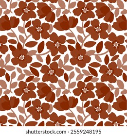 Pattern Seamless Flower NAture Fabric Textile Illustration Vector