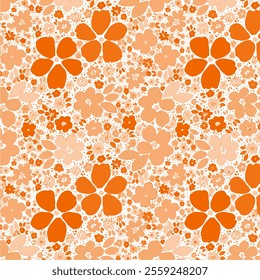 Pattern Seamless Flower NAture Fabric Textile Illustration Vector