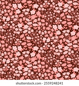 Pattern Seamless Flower NAture Fabric Textile Illustration Vector