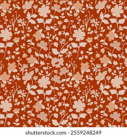 Pattern Seamless Flower NAture Fabric Textile Illustration Vector