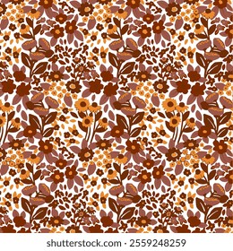 Pattern Seamless Flower NAture Fabric Textile Illustration Vector