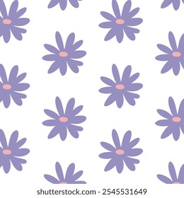 Pattern of seamless flowers. Abstract colorful flowers background. style for banners, wallpaper, posters, websites, online shopping.Vector illustration design.