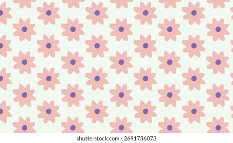  Pattern of seamless flowers, Hand-drawn monochrome wild and summer floral pattern.botanical elements.Stylish floral texture great for packaging, textile prints, and planner stickers.