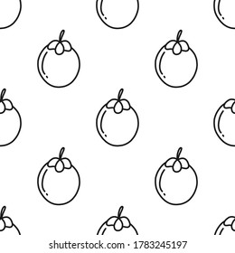 Pattern and seamless of fruits with hand drawn style.