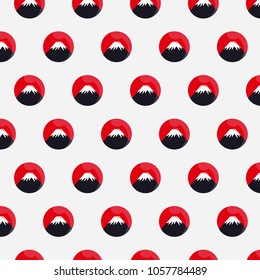 Pattern seamless fuji mountain . Japan vector background