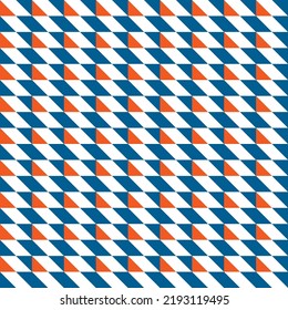 Pattern Seamless Geometric Design, With Blue and Orange Color