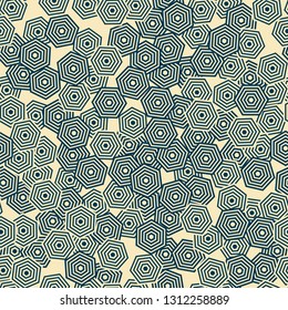 pattern is seamless, geometric, monochrome, hexagon, honeycomb