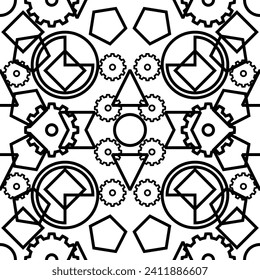 Pattern seamless geometric shapes graphic