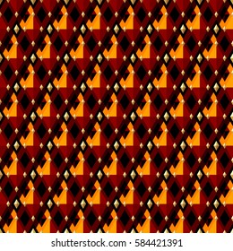 Pattern seamless geometric. Vector background with colorful rhombuses. Print on textile.