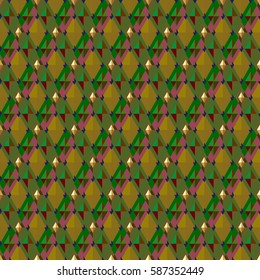Pattern seamless geometric. Vector background with colorful rhombuses. Print on textile.