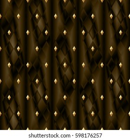 Pattern seamless geometric. Vector background with colorful rhombuses. Print on textile.