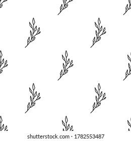 Pattern and seamless of hand drawn floral vector. 