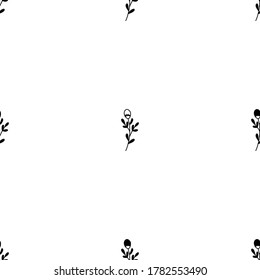 Pattern and seamless of hand drawn floral vector. 