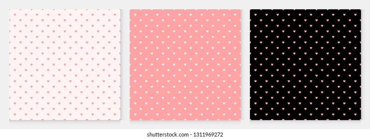 Pattern seamless heart abstract background pink luxury color geometric vector.