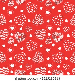 Patrón de San Valentín para el papel, para el embalaje para el fondo.	
