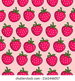 Pattern seamless illustrations cute nature object fruits and vegetables for background and product packaging