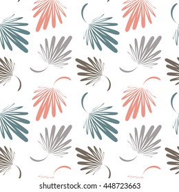 pattern seamless with leaf variegated on a white background