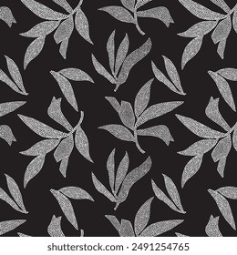 pattern seamless line art polka dot flower leaf. Geometric Polka Dot Seamless