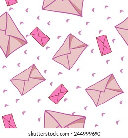 pattern seamless love letter illustration