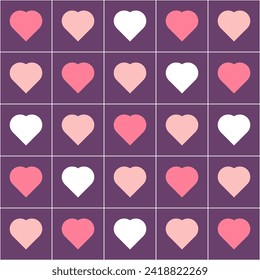 pattern seamless love shape with colorful, beauty color, pastel colorr good for wallpaper, valentine's day, textile, print. eps 10