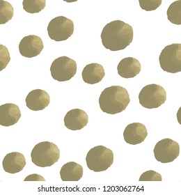 Pattern Seamless made of Dark Yellow Polka Dots. For your design. Vector.