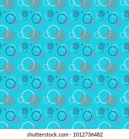 Pattern seamless memphis retro style. Abstract vector seamless background. Memphis geometric pattern vintage pop art shapes. Modern minimal colorful trendy graphic good for fabric or cover print art